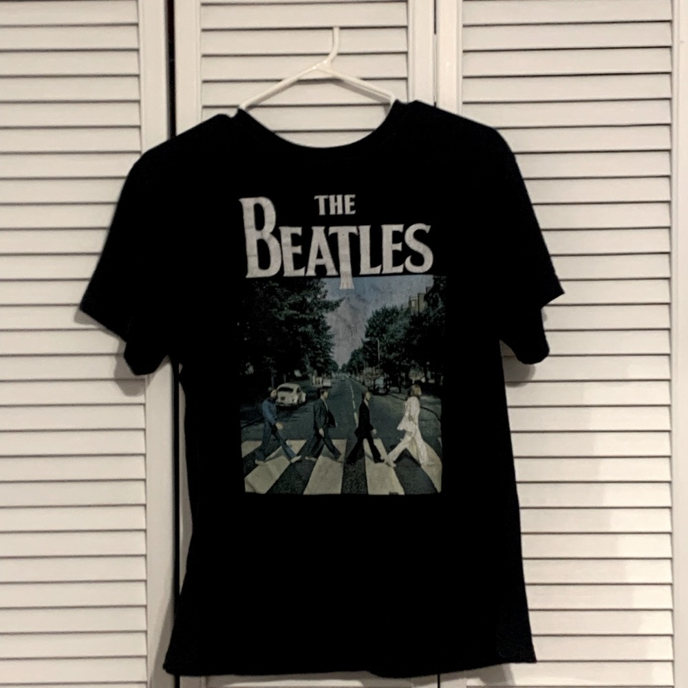 The Beatles Black Short Sleeve Tee